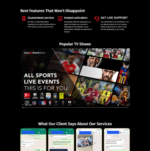 RED BLACK Template IPTV N09 - Modern IPTV Store Design - Image 4