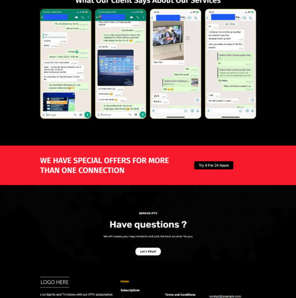 RED BLACK Template IPTV N09 - Modern IPTV Store Design - Image 5